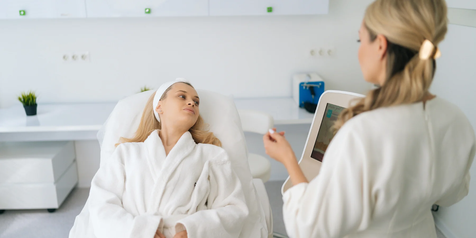 Provider and client during a med spa consultation in Augusta, GA
