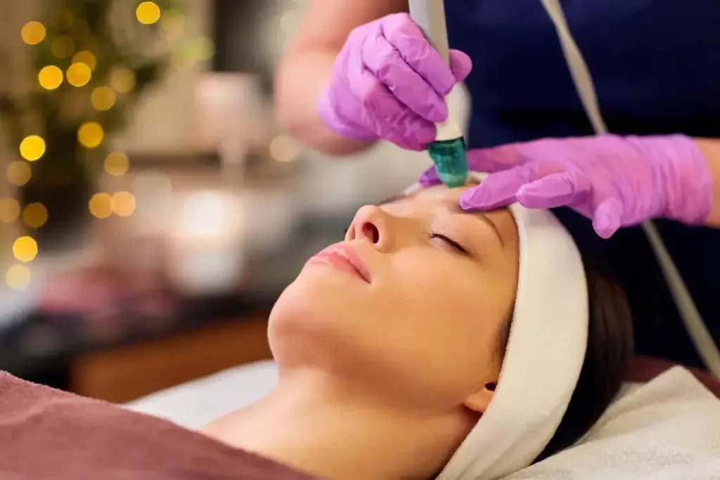 The DiamondGlow diamond-tip exfoliation and serum-infusion facial in Augusta, GA