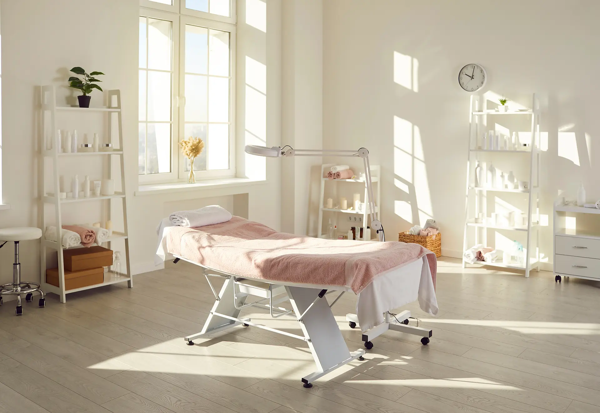 A bright, airy treatment room at 7 Seas Medical Spa in Augusta, GA